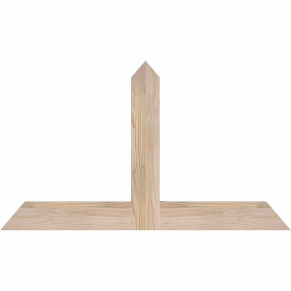 Ekena Millwork Portland Smooth Timber Gable Bracket, Douglas Fir, 36"W x 21"H x 1 1/2"D x 3 1/2"F, 14/12 Pitch GBW036X21X0204POR00SDF - main